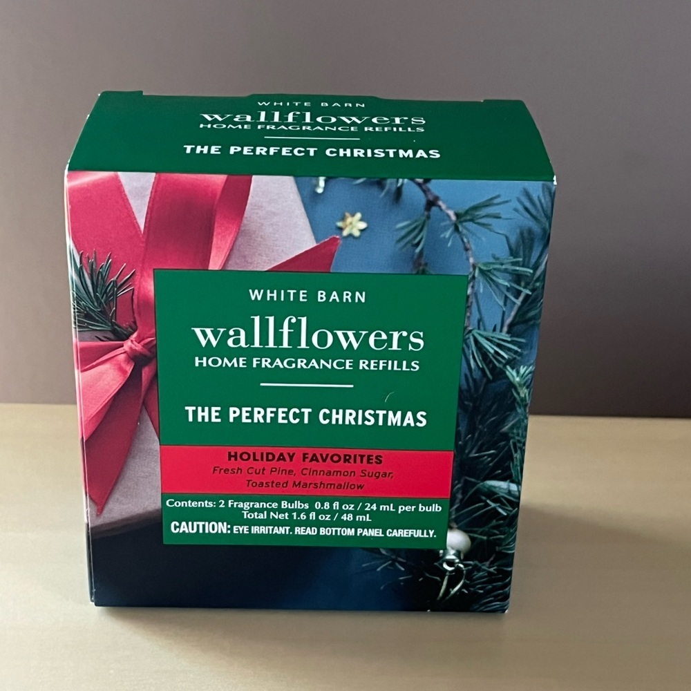 Two Pack Bath & Body Works The Perfect Christmas Wallflowers Refills